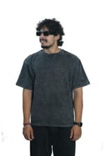 Men's French Terry Baggy Oversized Acid wash Graphic T-Shirt - Image 3