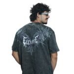 Men's French Terry Baggy Oversized Acid wash Graphic T-Shirt